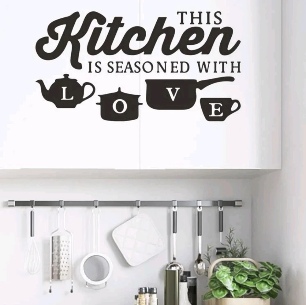 This Kitchen is Seasoned with Love Graphic Wall Sticker